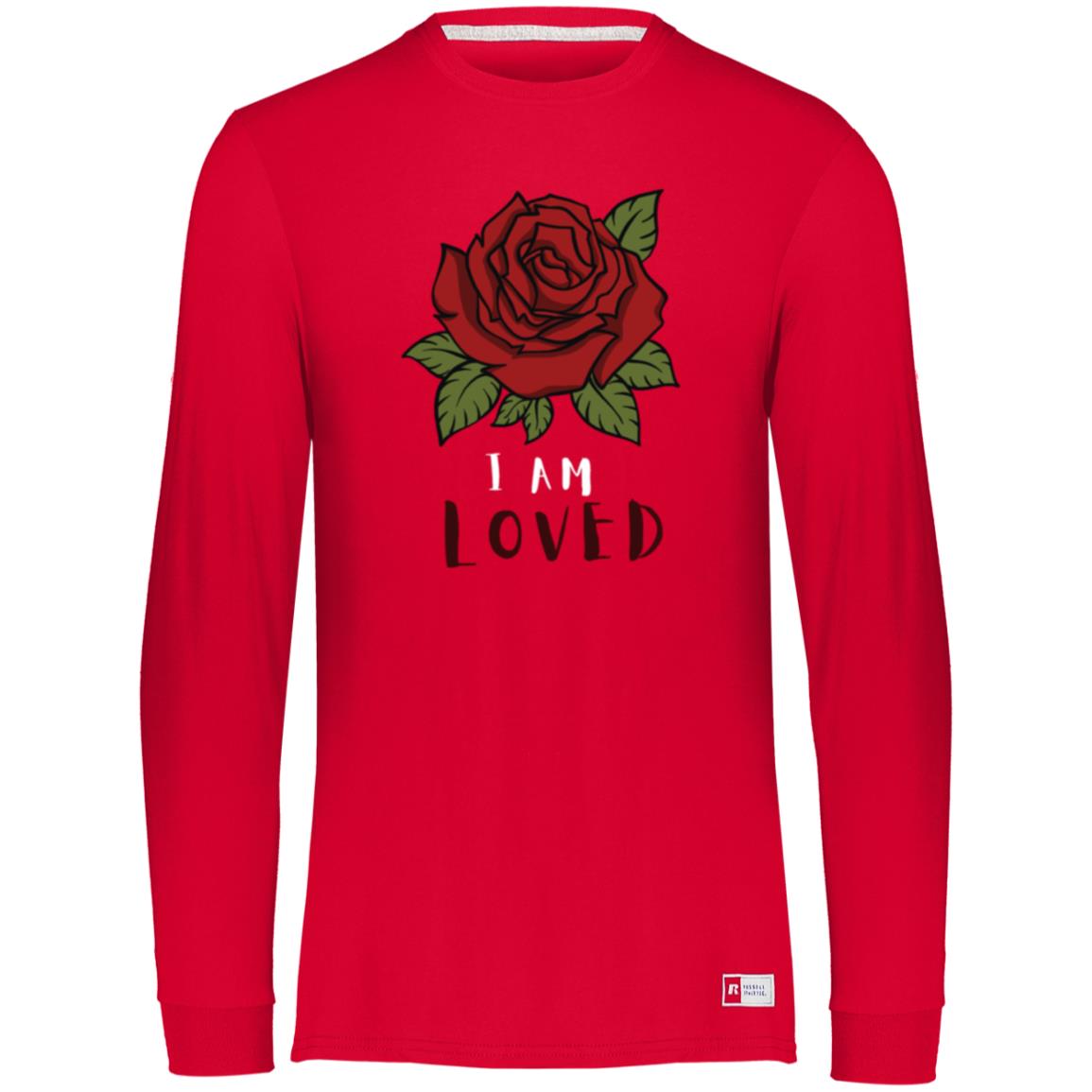 Red Roses, Love  Essential Dri-Power Unisex Long Sleeve Tee