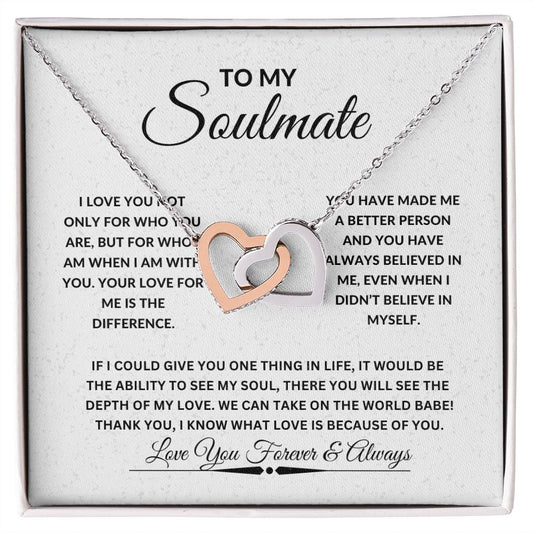 To My Soulmate I I LOVE YOU NOT ONLY FOR WHO YOU ARE
